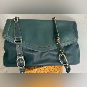 Cole Haan Forest Green Leather Bag